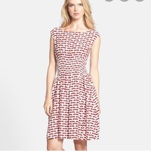 Kate Spade Monaco Blair Race Car Silk Blend Dress